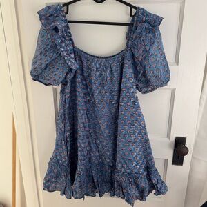 Revolve Cleobella puff sleeve mini dress